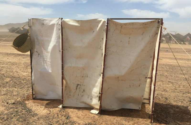 Marathon des Sables Camp Toilets