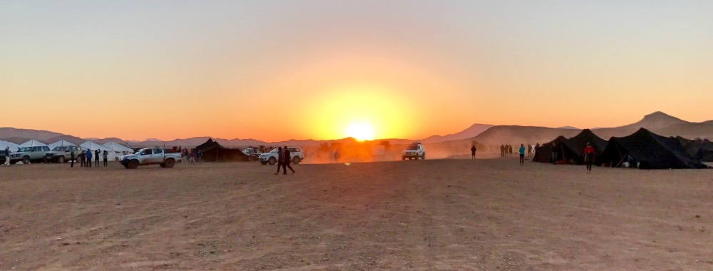 Marathon des Sables camp Bivouac sunrise Elisabet Barnes 