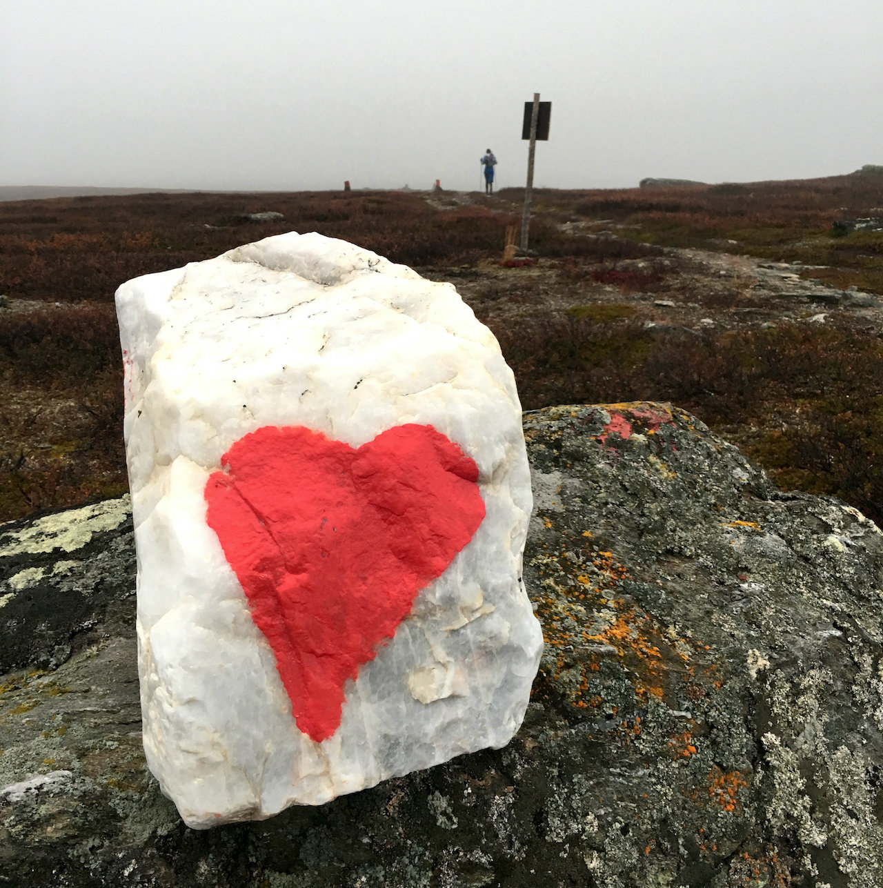 Kungsleden Stone with Heart